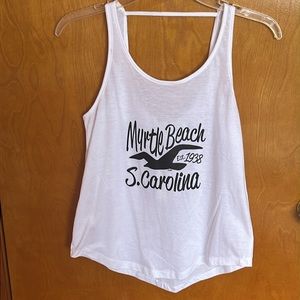 Exist Youth Girl's Myrtle Beach South Carolina White Tank Top. Girl’s Size S/CH